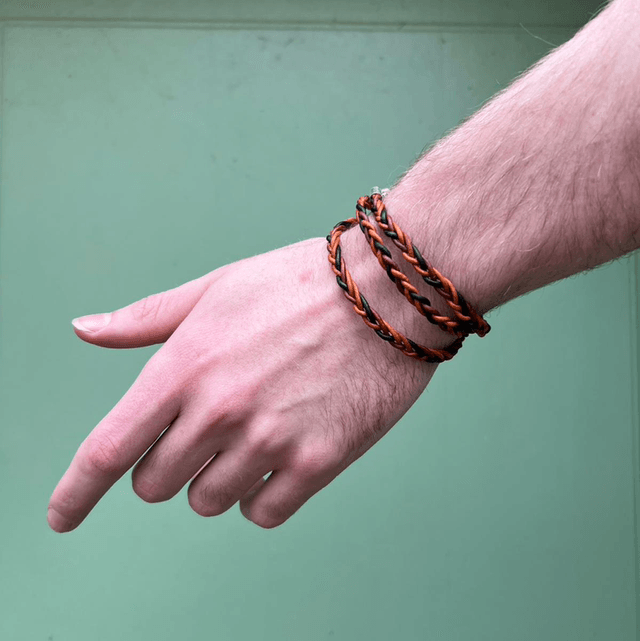 Bracelet tressé trois tours