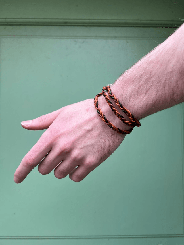 Bracelet tressé trois tours