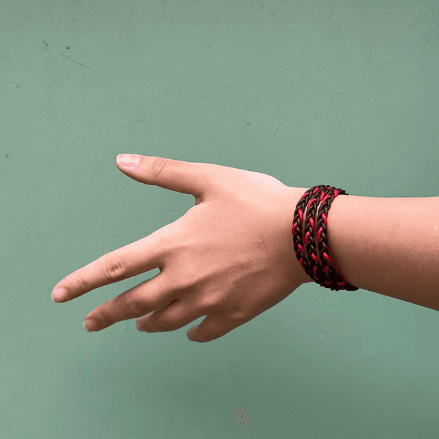 Bracelet tressé trois tours